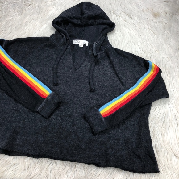 Vintage Havana Tops - Vintage Havana Light Weight Split Neck Hoodie